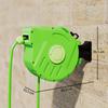 Hose Reel, 15 m + 1.5 m, Wall Mount, Automatic Roll-Up, 180° Rotating, Spray Gun