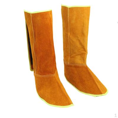 Heat Resistant Leather Welding Split Ive Shoe Cover for Metal Casting, from Heat, , On