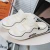 Fashion Round Nose Anti-slip Gentlemen Sandals Outdoor Slipper Men's Sports White Shoes Daily Sneakers Outing Trendy Sapateneis