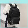 Casual Unisex Backpack With Letter Pattern And Large Capacity For School Travel