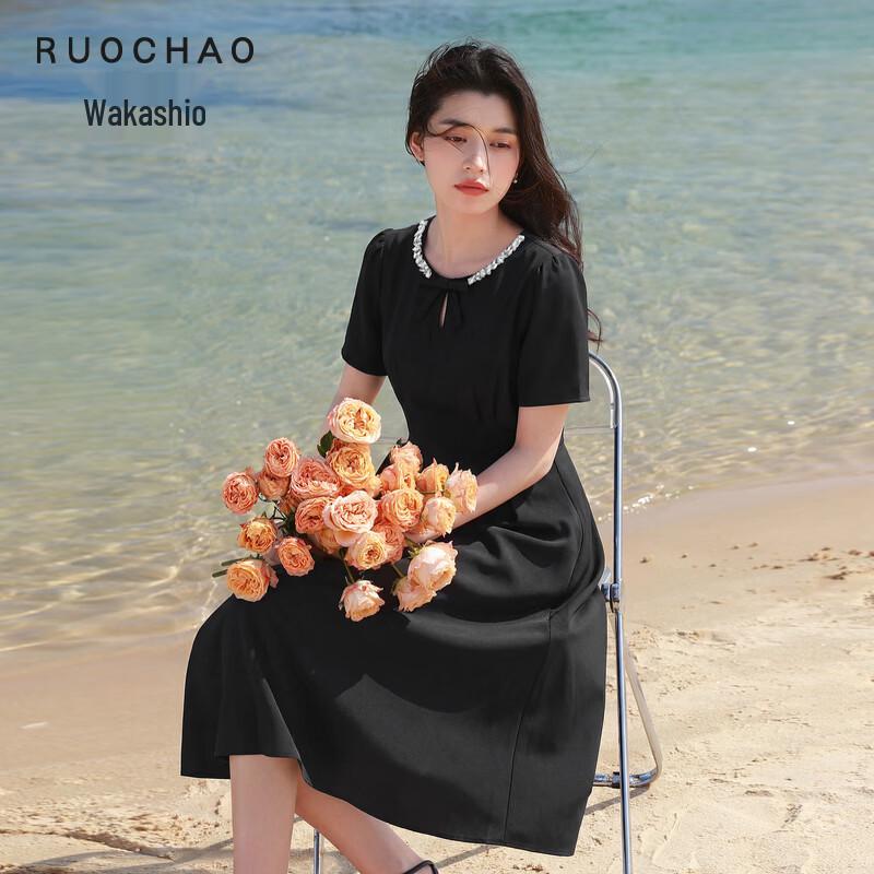 Sancai Plus Size A-Line Little Black Dress XL