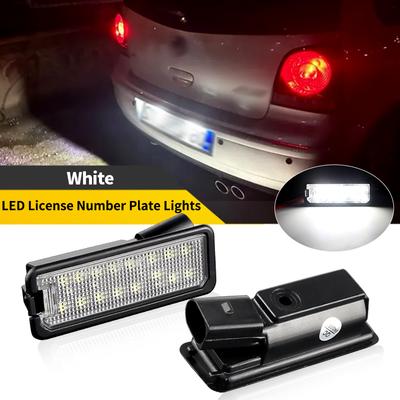 2 Stück Für Seat Leon Toledo VW Amarok Passat CC B7/8 Golf Mk7 Polo Scirocco EOS LED Kennzeichenleuchte Lampe Canbus Weiß 6000K