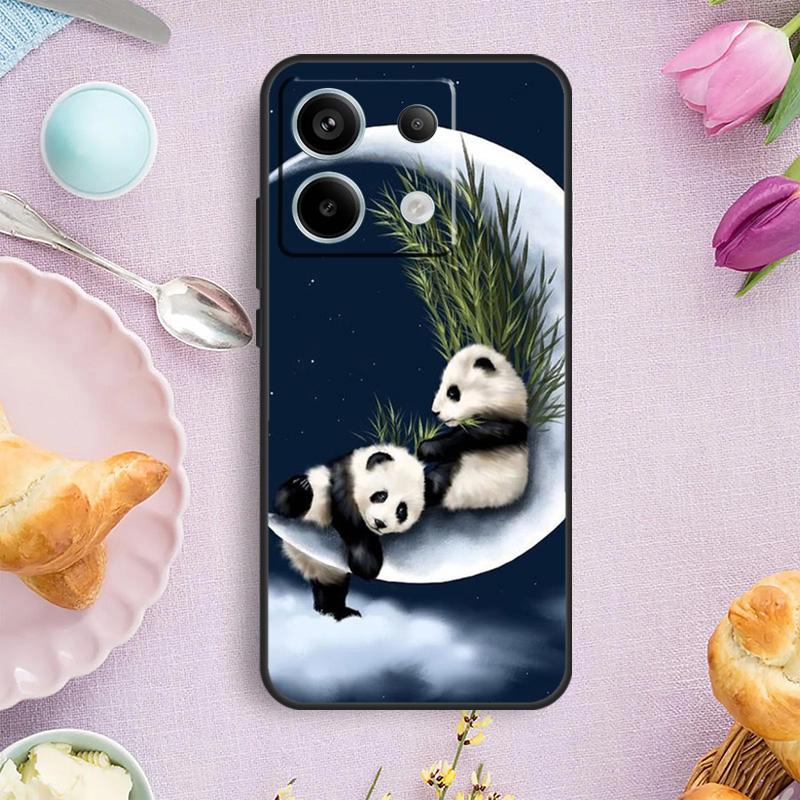 Cute Baby Panda Case For Xiaomi Redmi Note 15 Pro Plus 10 11 12 13 14 Pro Cover For Redmi 14C 15C 12C 10C 13C