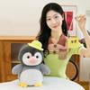 Satchel Penguin Squad Plush Toy Cute Hat Penguin Doll Doll Children Sleeping Pillow