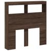 VidaXL Armoire Tête de Lit avec LED, Tête de Lit avec Compartiment, Meuble de Rangement Chambre à Coucher, Accessoire de 839188