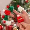 20Pcs/Lot Mini Knitted Hat Christmas Scarf Set Small Toys DIY Mini Christmas Hat Craft Clothing Christmas Tree Plush Toy Decorat