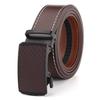 Men's Two-Layer Cowhide Leather Belt with Automatic Buckle - Versatile Business Style