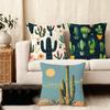 Cactus Fashion Cushion Cover Plush Fabric Soft DoubleSided Printed Sofa Warm Winter Home Child Gift Pillow Case