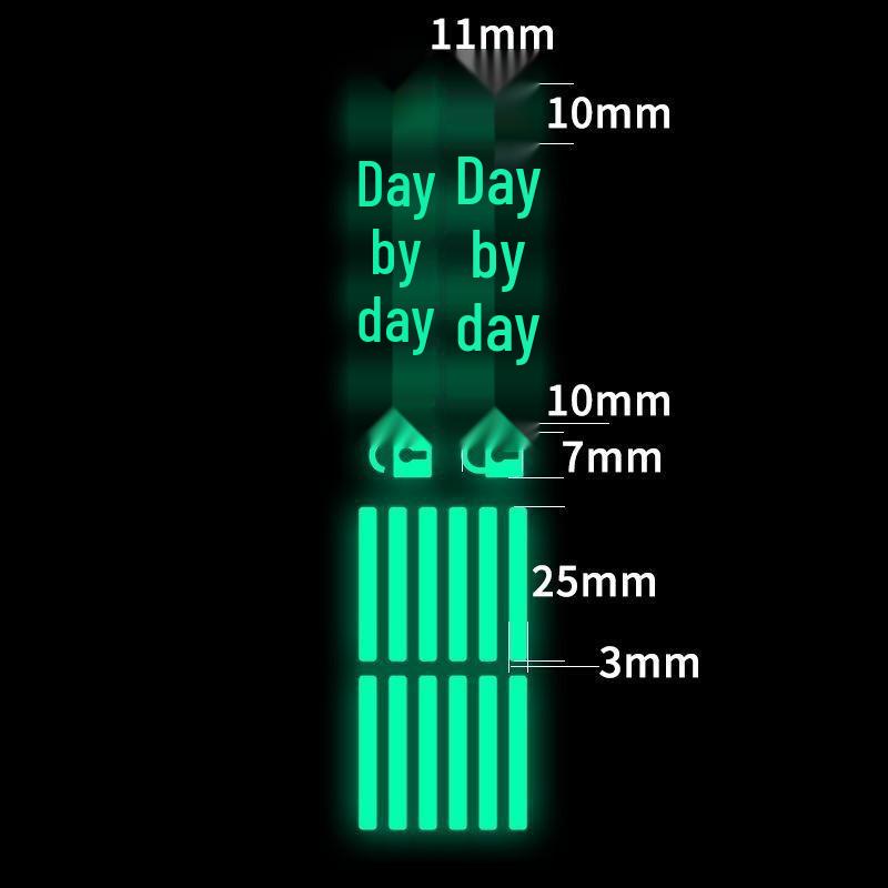 Car Window Switch Fluorescent Luminous Sticker for Glass & Buttons