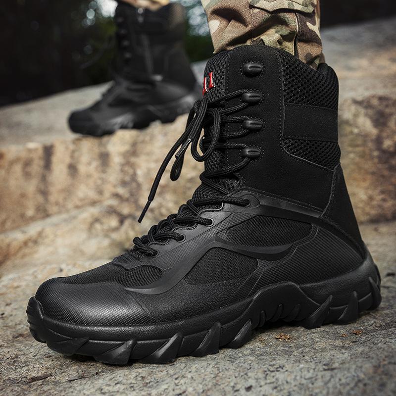 Outdoor Tooling Boots Men's Boots Hiking Off-Road Shoes Jungle Combat Boots Sand Black Desert Boots Foreign Trade