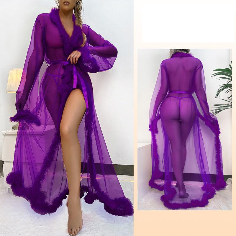 Plus Größe Spitze Roben Kimono Für Hochzeit Robe Für Brautjungfern Und Braut Robe Mesh Nachtwäsche Nachthemd Sexy Dessous