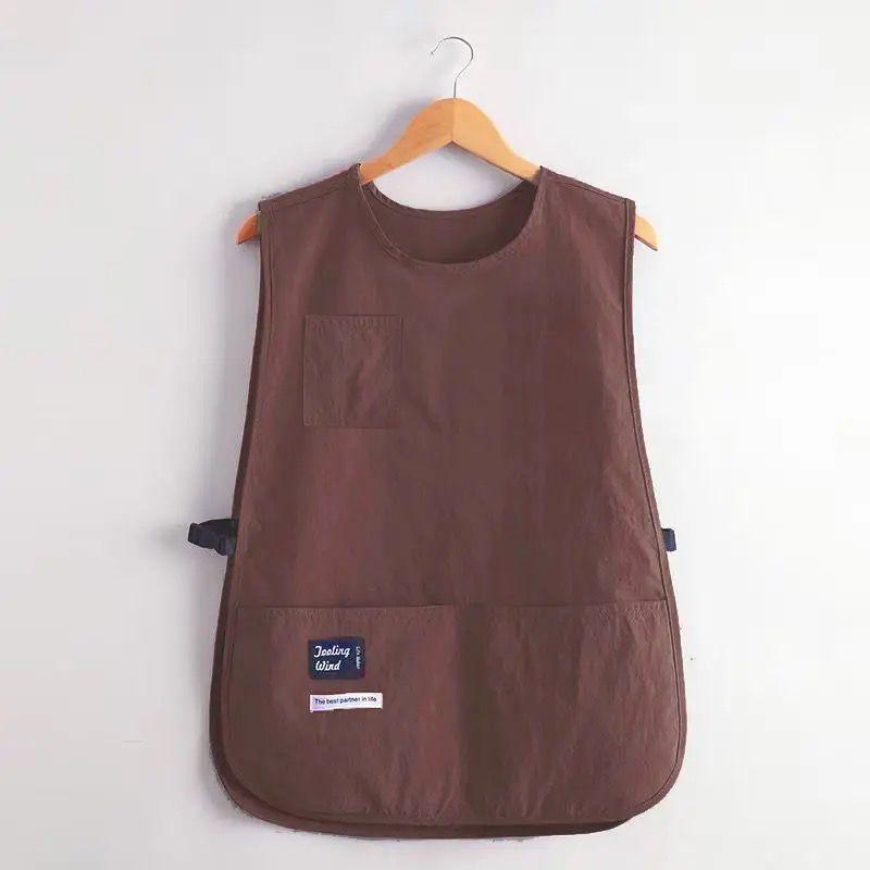 Household Kitchen Apron, Water-repellent Coffee Shop Overalls, Breathable Vest, Enlarged Waist, Unisex