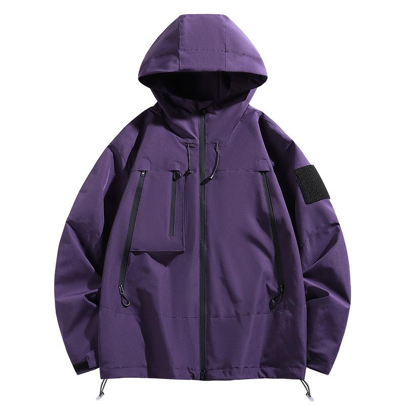 2024 Korean Style Windbreaker Jacket for Men & Women - Casual Outdoor Spring/Autumn Sportswear