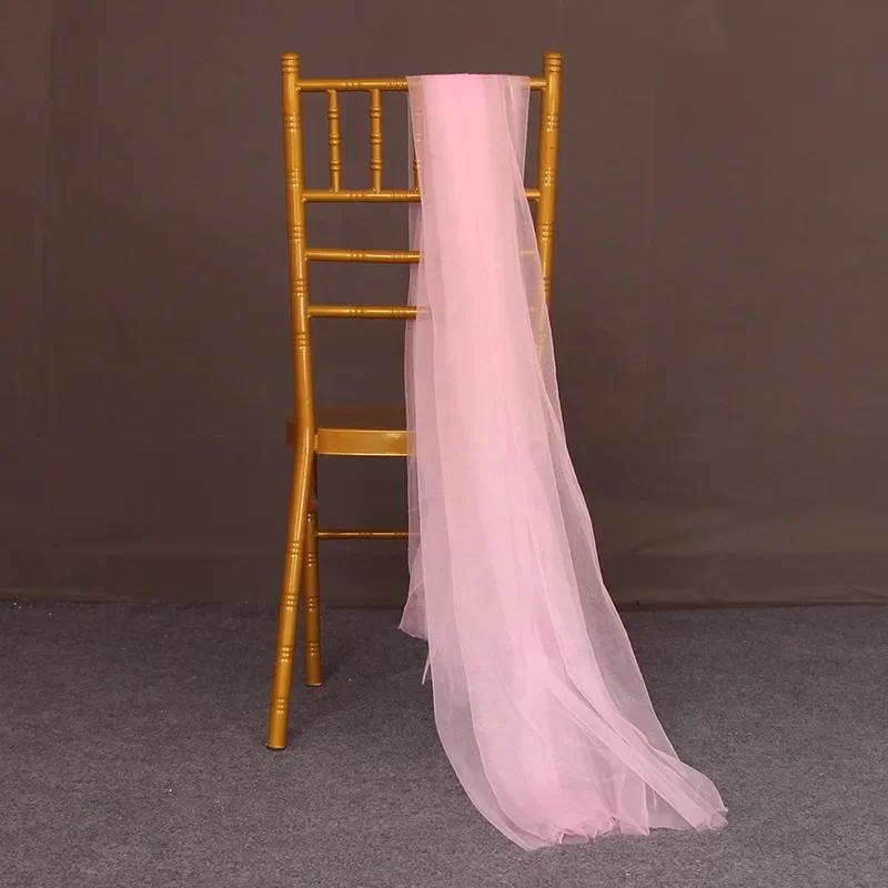 5/10M Wedding Arch Draping Tulle Fabric Wedding Arch Decoration Yarn Birthday Party Backdrop Baby Shower Supplies Ceiling Decor