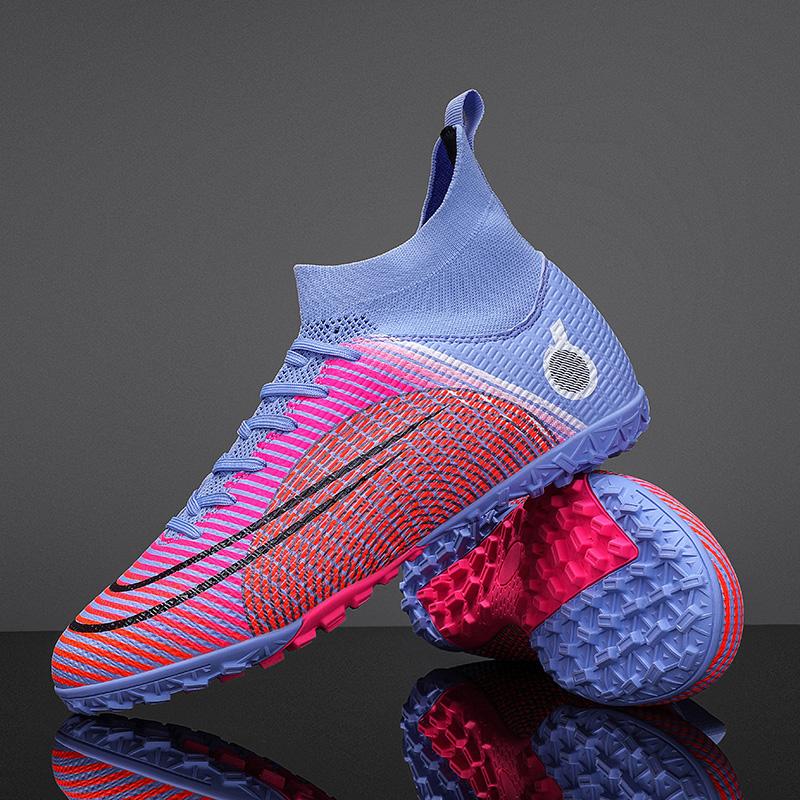 2024 Herren Fußballschuhe Große Größe Ultraleichte Fußballschuhe Jungen Sneakers Rutschfeste AG/TF Fußballschuhe Stiefeletten Unisex