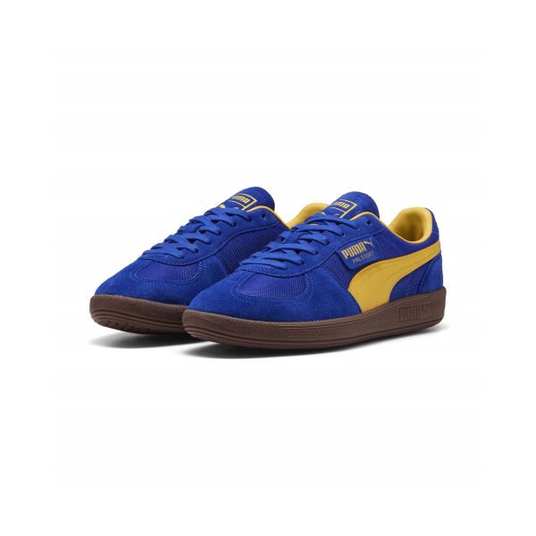 Puma Palermo Vintage Update Vivid Blue Sunny Yellow Unisex Sneakers 401364-02