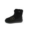 2024 New Fashion Locomotive Snow Boots Winter Warm Boots Flat Shoes Comfortable Boots Warm Wool Boots Large Size Shoes 35-40