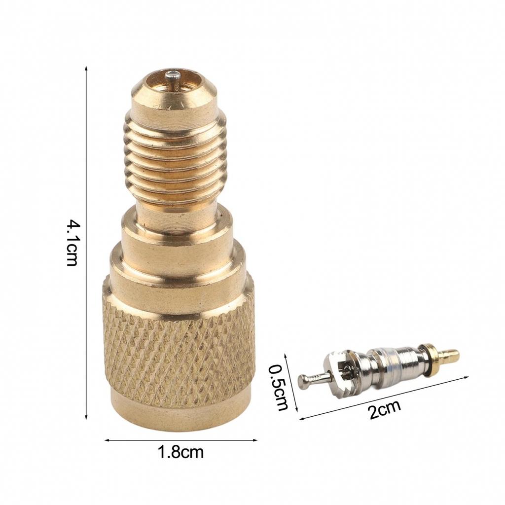 R410a Mini-Split Klimaanlage HVAC Lade-Vakuum-Adapter 1/4 auf 5/16 Messingfitting