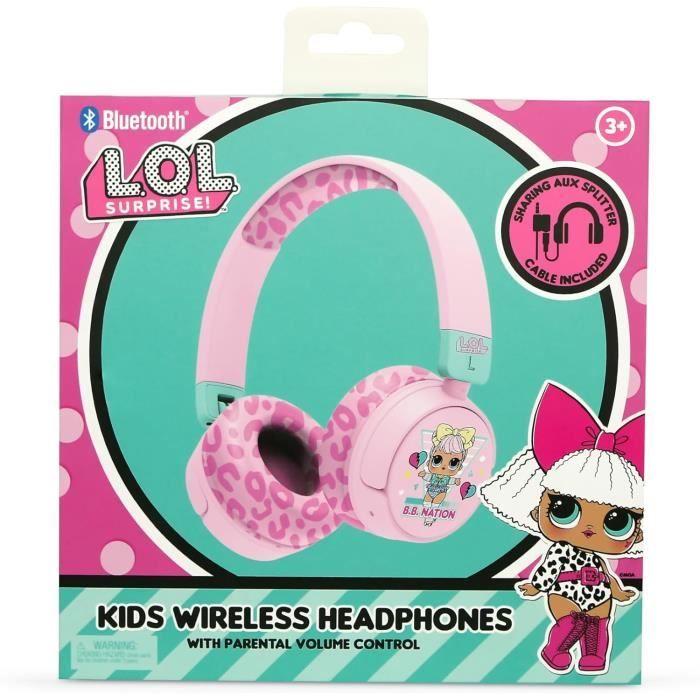Écouteurs sans fil - OTL Technologies - LOL Surprise - Bluetooth V5.3 - 24h autonomie - Contrôle parental