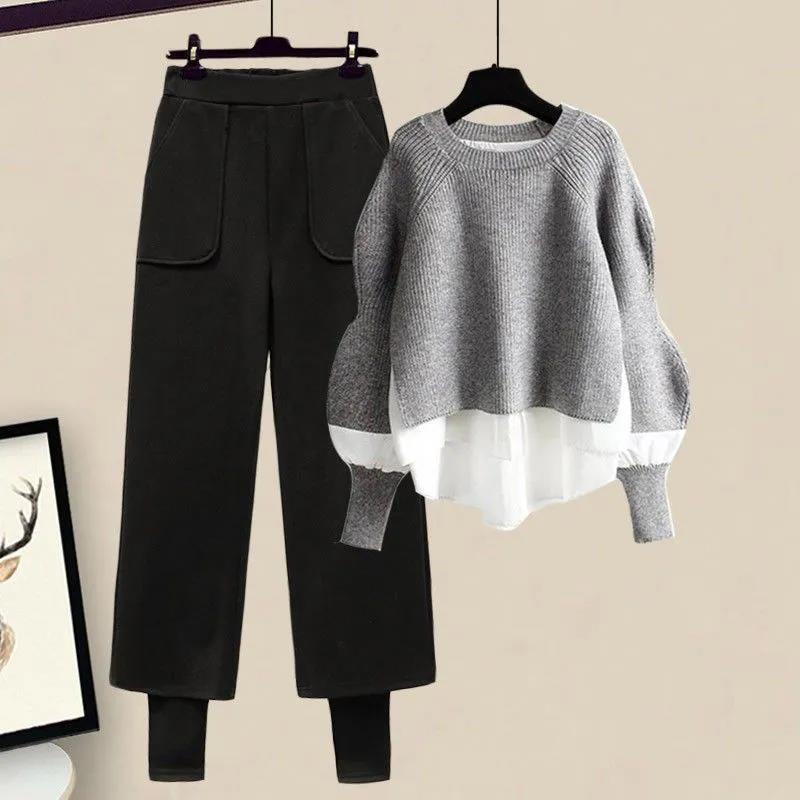 Costume de toamnă pentru femei plinute: Topuri elegante care acoperă burta și rochii versatile două piese care subțiază