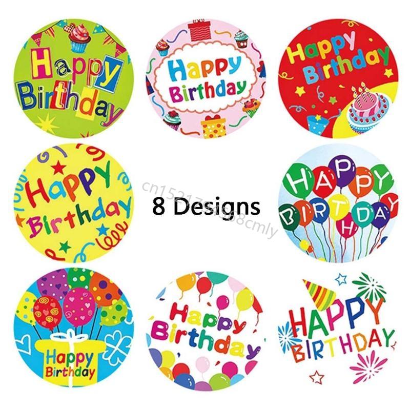 Scrapbooking Seal Labels Gift Packaging Sticker Handmade Happy Birthday Stickers 6XDE China Mainland