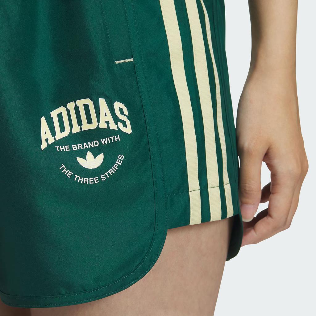 Adidas Originals Logo Twist Light Woven Shorts Women Shorts Forest-Green IW6293