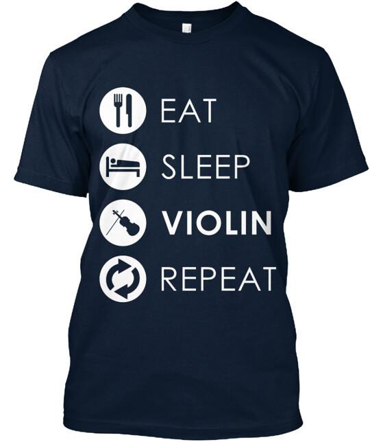 Eat Sleep Violin Repeat T-Shirt Size S to 5XL XXXL