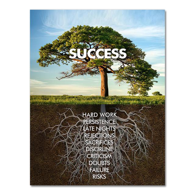 Wild Lion Letter Motivational Quote Art Posters and Prints On Canvas Painting Decorative Wall Art Picture for Office Home Decor No Frame