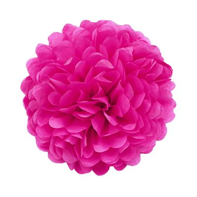 1pcs Set 7.8inch Rose Red Paper Paper Flowers Decorations Pom Pom Paper For Birthday Party Hanging Flowers