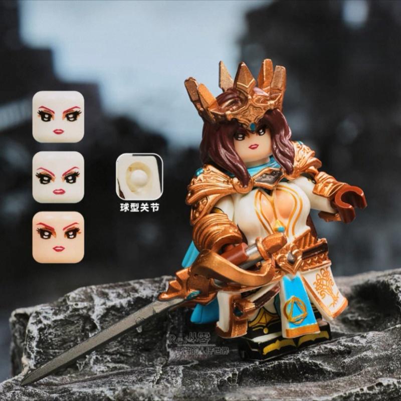 Lich King Medieval Round Table Knights Building Block Anime Sir Kay/Gaheris Bricks Action Figure Collection Model Toy Gifts