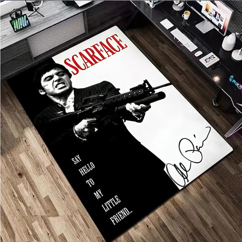 Scarface Rug - Home carpet Office Decorative Carpet For Living Room Bedroom Door Mat Floor Rug Computer Chair Area Rug