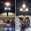 Motorcycle Led Headlight Additional Moto Spotlights Fog Yellow Light Universal Motorbike Auxiliary 12V 24V LED Driving Lamp