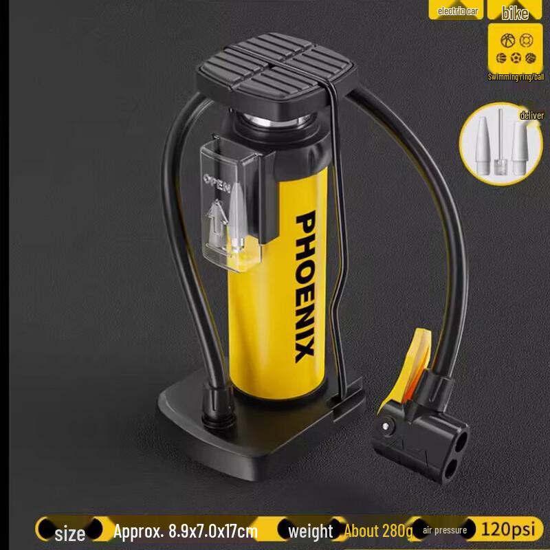 Lishi Bicycle High-Pressure Foot Pump 30x13x32 cm