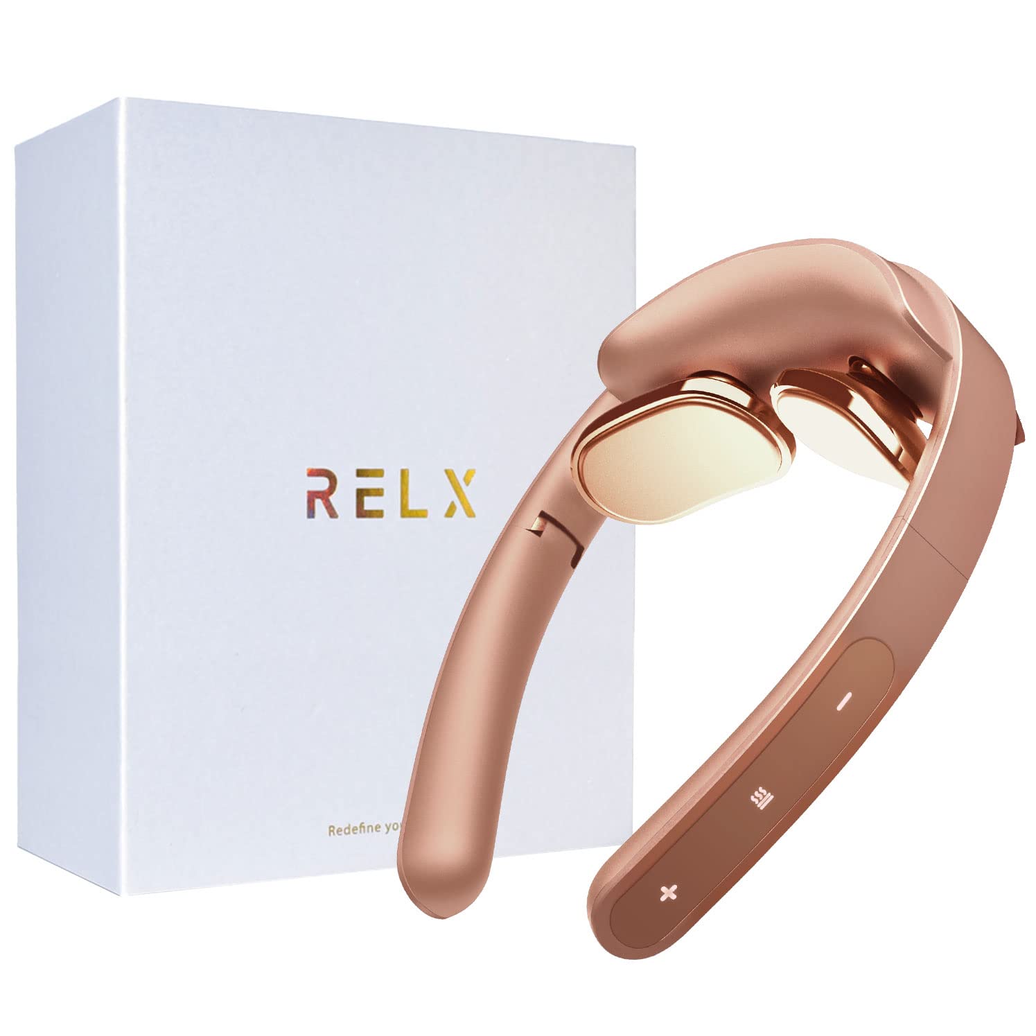 

RELX Relaxation Device, EMS Heating, Designed by a Japanese Company, Ultra-Lightweight (72g), Cordless, Quiet Neck Warmer, Perfect Gift (Rose Gold)