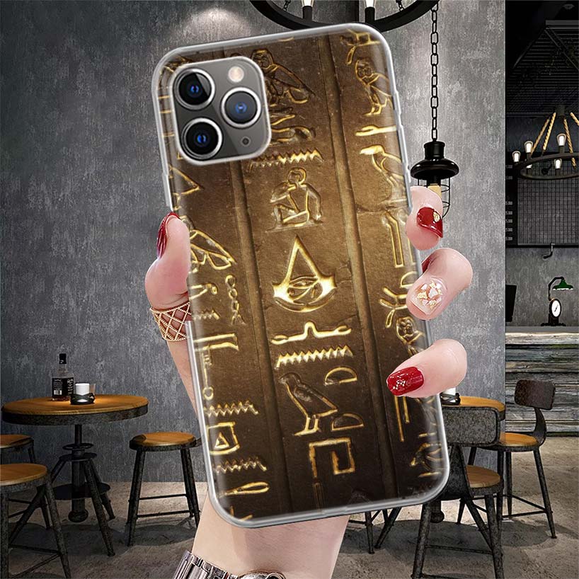

Egypt Nefertiti Anubis Ankh Pharaoh Soft Phone Case For IPhone 11 17 Air 16E 16 Pro Max 15 + 14 Plus 13 Mini 12 Apple 7 SE 8 Fun iPhone 16E