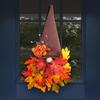 Fall Wreaths for Front Door Gnome Maples Leaf Wreath Thanksgiving Decoration