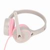 Children Folding Headset 3.5mm Wired Headset Stereo Headset for Online Class Listen to Music