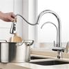 Kitchen Pull-down Sprayer 360 Rotate Hot and Cold Water Tap Direct Drinking Faucet Household Sink Kitchen Faucet 3 in 1