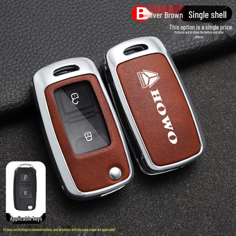 Sinotruk Howo Max, TH7 & Warrior Key Case for Light & Heavy Trucks - Men's Shell Bag with Buckle