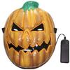 Realistic LED Pumpkin Mask Creativity Light Up Mask Full Face Mask  Costume Party Supplies