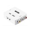 Portable Vedio Converter Box HDMI-compatible to AV 3RCA Adapter 1080P NTSC PAL