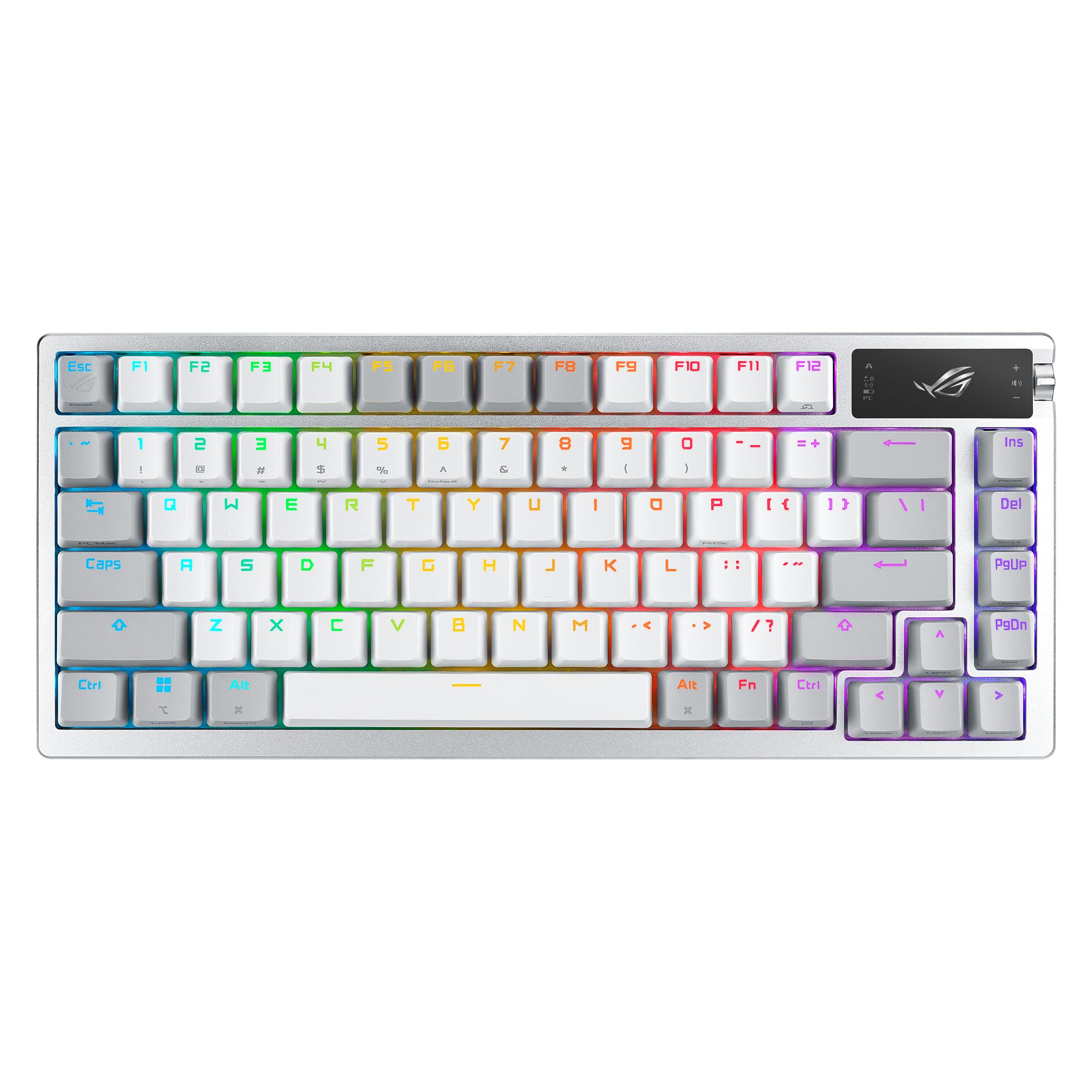 

Ігрова клавіатура ASUS Спеціальна клавіатура ROG Azoth Moonlight White Gasket Mount Silent Damper ROG NX Mechanical Switch ROG Keyboard Stabilizer PBT Double білий