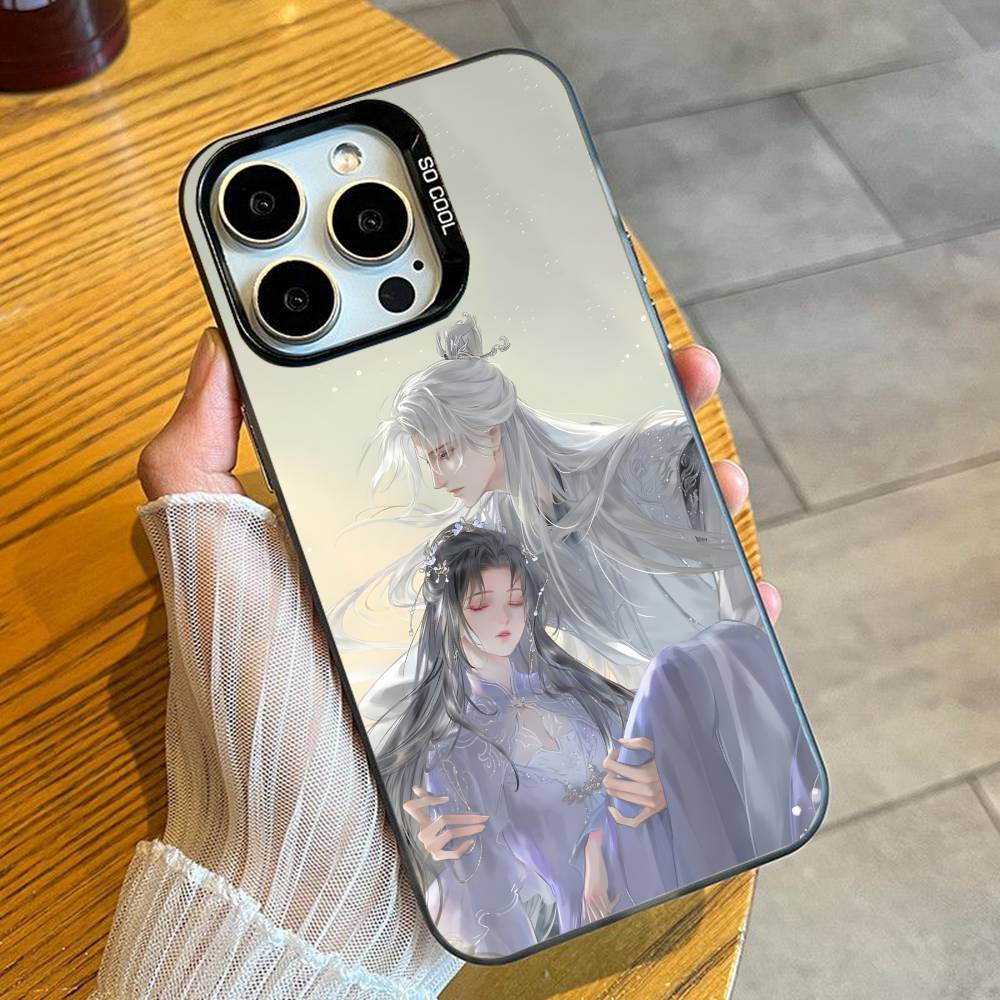

Wang Lin And Li Muwan RI Phone Case For iPhone 16 17 15 14 12 13 Pro Max Black Candy Matte Shockproof Cover iPhone13PROMAX