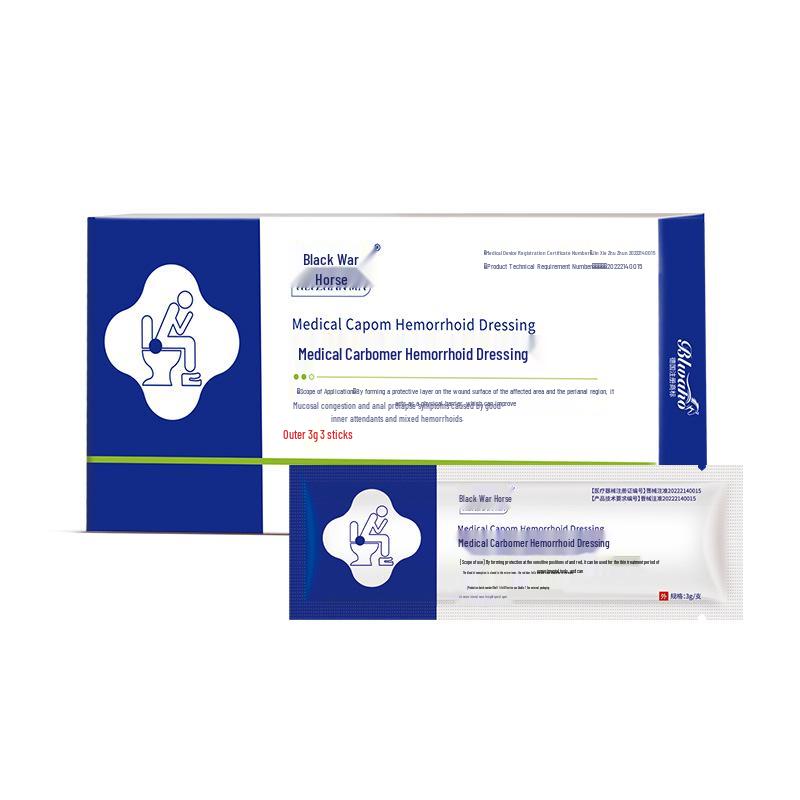 Class II Medical Grade Hemorrhoid Treatment: Cream, Dressing, Suppository - Shrinks Bulge and Relieves Discomfort.