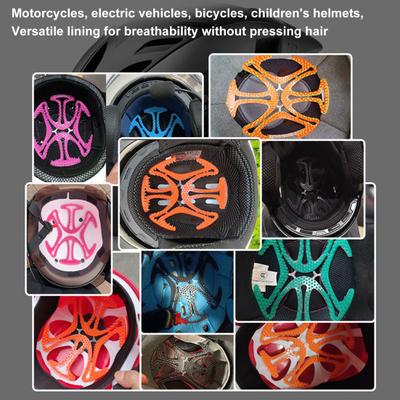 Helmet Inner Padding Detachable Breathable Silicone Universal Helmet Ventilation Liner Helmet Accessory