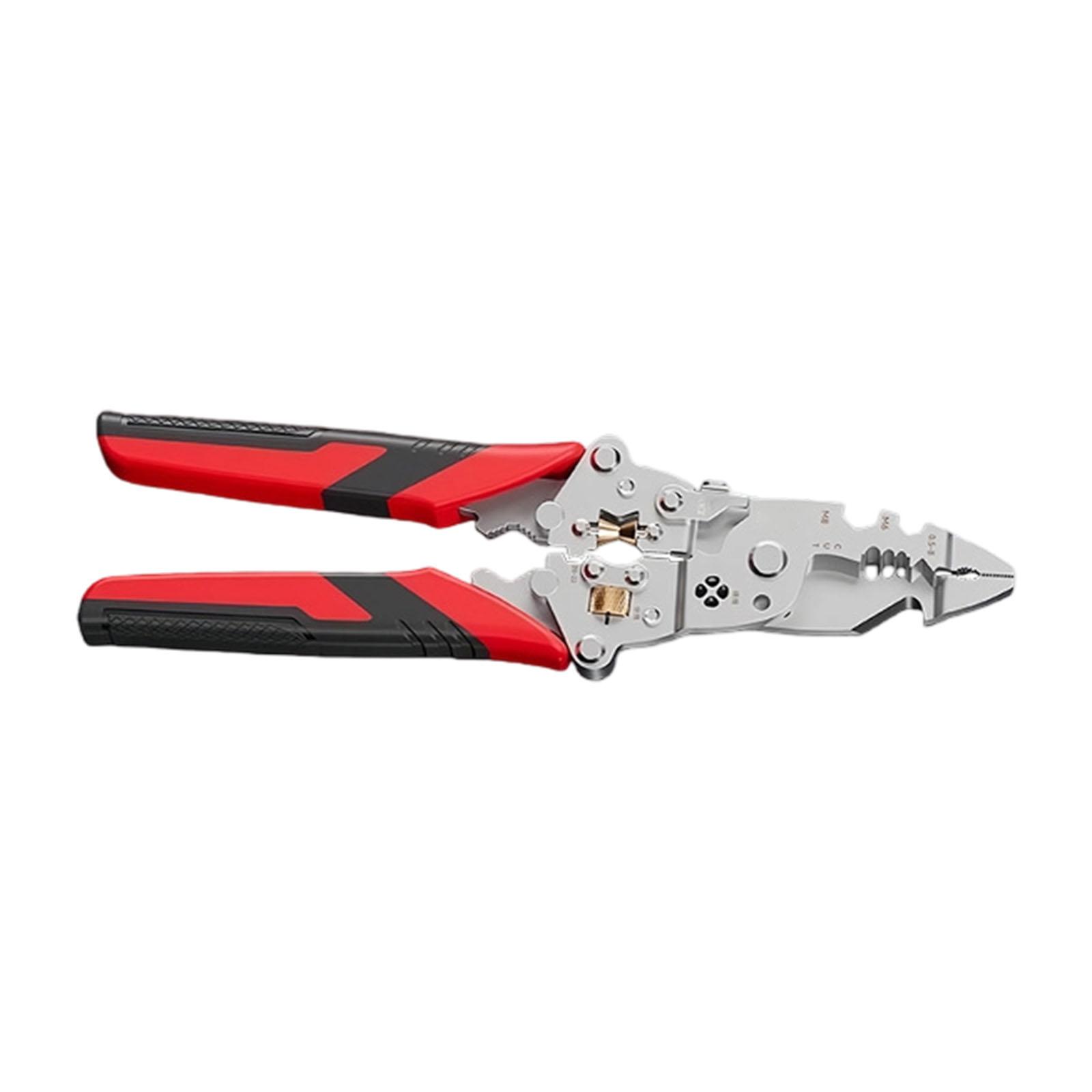 

Compact 12 in 1 Wire Crimper Stripper With Ergonomic Grip Wire Crimper For Coppers Aluminum Cables Up To 6mm²