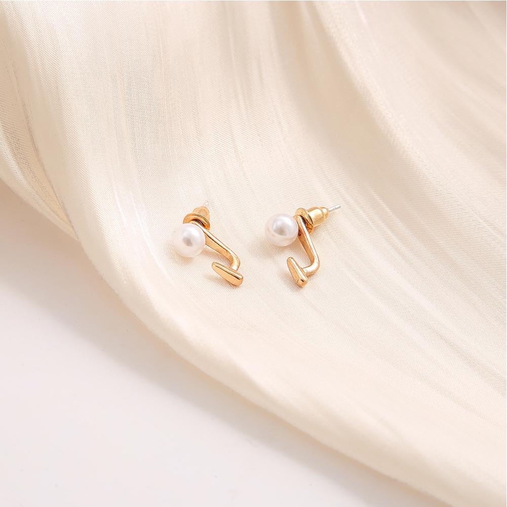 1 Pair Pearl Stud Earrings Hypoallergenic Alloy Earrings Valentines Birthday Anniversary Gifts For Women Girls