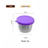 Reusable Sauce Cup with Macaron Lid - 304 Stainless Steel, 40/50/70ML, Portable Dipping or Seasoning Dish.