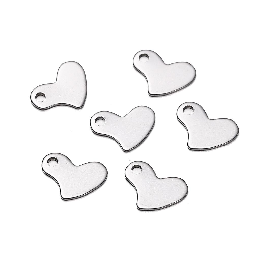 30Pcs Mirror Polished Stainless Steel Charms Geometry Cross Shape Blank Pendants for DIY Bracelet Jewelry Making Accessories
