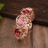 Enamel hollow rose elastic bracelet with high-end feel, ladies' Valentine's Day rose bracelet